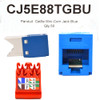 Panduit CJ5E88TGBU Mini-Com TX5e UTP RJ45 Jack Module Blue (Box of 50)