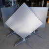 SM-France Square Folding Table w/ X-Style Pedestal Base 31" x 31" x 29"