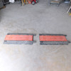 (2) Uline H-4618 5-Channel Cable Protector Ramp Cord/Hose Floor Bridge 36" x 20"