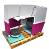 Steelcase Brody Privacy Lounge Chair Cubicle Work Study Pod Desk & Foot Rest