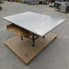 Custom Made Stainless Steel Spinning Work Table 81" x 58" + Steel Base