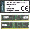 Kingston KVR16R11D4/16I Server ECC Memory 2Rx4 DDR3 (8)