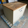 Wood Top Steel Shop Cabinet 2-Door w/ Shelf 31" W x 24" D x 26.5" H