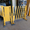 Lot of (2) Uline H-2734 Portable Folding Safety Barrier 11'- 8" Wide