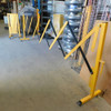 Lot of (2) Uline H-2734 Portable Folding Safety Barrier 11'- 8" Wide