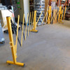 Lot of (2) Uline H-2734 Portable Folding Safety Barrier 11'- 8" Wide