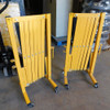 Lot of (2) Uline H-2734 Portable Folding Safety Barrier 11'- 8" Wide