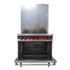 Vulcan 36" Commercial Natural Gas 6 Burner Stove Range with Oven Stainless Steel