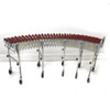NestaFlex 226 Flexible Skatewheel 18"W Gravity Conveyor 51"-201"