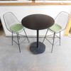 Herman Miller Eames Wire Stools w/ TON Hexagon Bar Height Table 31.5" Dia.
