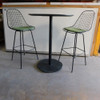 Herman Miller Eames Wire Stools w/ TON Hexagon Bar Height Table 31.5" Dia.