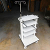 Arthrex Mobile Medical Equipment Cart 4-Shelf w/ IV Hanger 18" x 12" Shelves