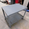 Uline H-4161 Welded Steel Machine Table Workstation 36" x 24" 12 Gauge
