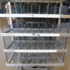 Custom Double Sided Mobile Compartment Rack 126 Cubbies 8" D x 2-3/8" W x 5" H