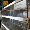 Custom Double Sided Mobile Compartment Rack 126 Cubbies 8" D x 2-3/8" W x 5" H