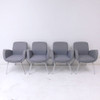 Global Kate 2813 Medium Back Lounge Armchair with Gunmetal Gray Upholstery