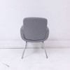 Global Kate 2813 Medium Back Lounge Armchair with Gunmetal Gray Upholstery