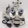 Meiji EMZ-TR Trinocular Stereo Zoom Microscope w/Boom Stand/Fiber Ring Light
