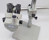 Meiji EMZ-TR Trinocular Stereo Zoom Microscope w/Boom Stand/Fiber Ring Light