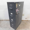 HON Vertical Filing Cabinet 4-Drawer 15" W x 26.5" D x 52" H Charcoal