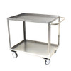 ULINE H-3352 Welded Stainless Steel Cart 42x24x35 Swivel Casters