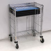 Nexel Side Load 19-Tray Wire Cart Mobile ESD Assembly 30"x 18"x 40" w/ Stop Kit