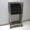 Metro RD33N Side-Load 20-Pan 18 x 26 Aluminum NSF Rack Cart 69"H w/ 8 ESD Trays