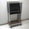 Metro RD33N Side-Load 20-Pan 18 x 26 Aluminum NSF Rack Cart 69"H w/ 8 ESD Trays