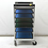 Bliss 26" x 20" Front-Loading 7-Tray Cart Welded ESD-Safe PCB Board Parts Rack