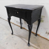 Singer Queen Anne Sewing Machine Cabinet Table Black Vintage Nightstand