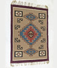 Large Vintage Zapotec Handwoven 100% Wool Area Rug 47x67/ 4ft x 5.5ft