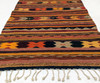 Vintage Zapotec Handwoven Wool Area Rug 30x57 Colorful Southwestern (Oaxaca)