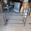 Warren Steel 2-Tier Rolling Tire Storage Rack Cart Tilt Trolley 67in x 20in