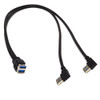 Dual USB 3.0 Male to Dual USB 3.0 Female Adapter Cable (5)