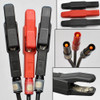 QuadTech 630020 Shielded Lead Set High Voltage For Megohmmeter/IR Tester + Clips