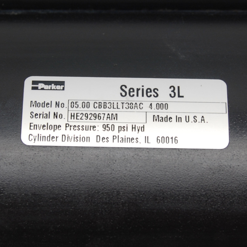 Parker CBB3LLT38AC Series 3L Medium Duty Hydraulic Cylinder 5" Bore/4