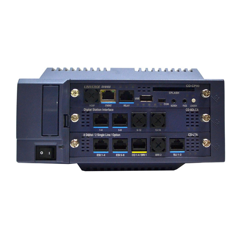 NEC CHS2U B-US SV8100 Univerge Base Chassis w/CD-CP00 CD-LTA CD