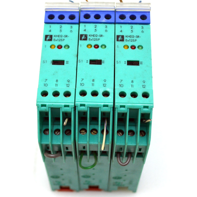 Lot of 3 Pepperl & Fuchs KHD2-SR-EX1.2S.P Isolated Switch Amplifiers 2A ...