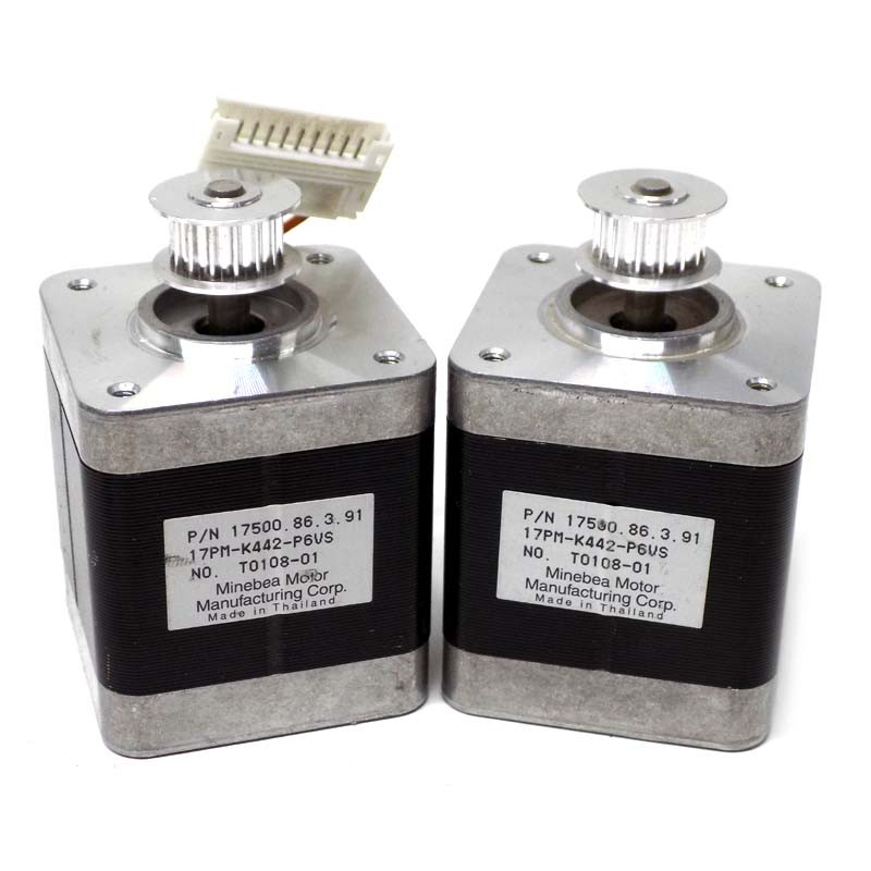 Lot of 5) Minebea Hybrid Stepping Motor 17PM-K442-P6VS, K403-G1VS