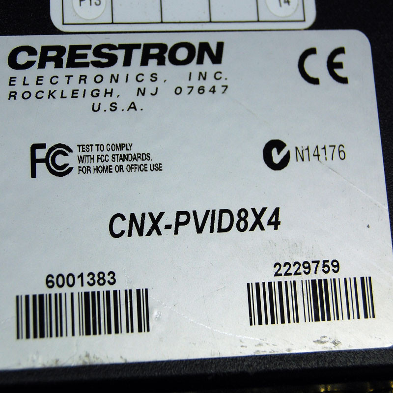 Crestron CNX-PVID8X4 Video Distribution Four 16 x 8 Matrix Switcher