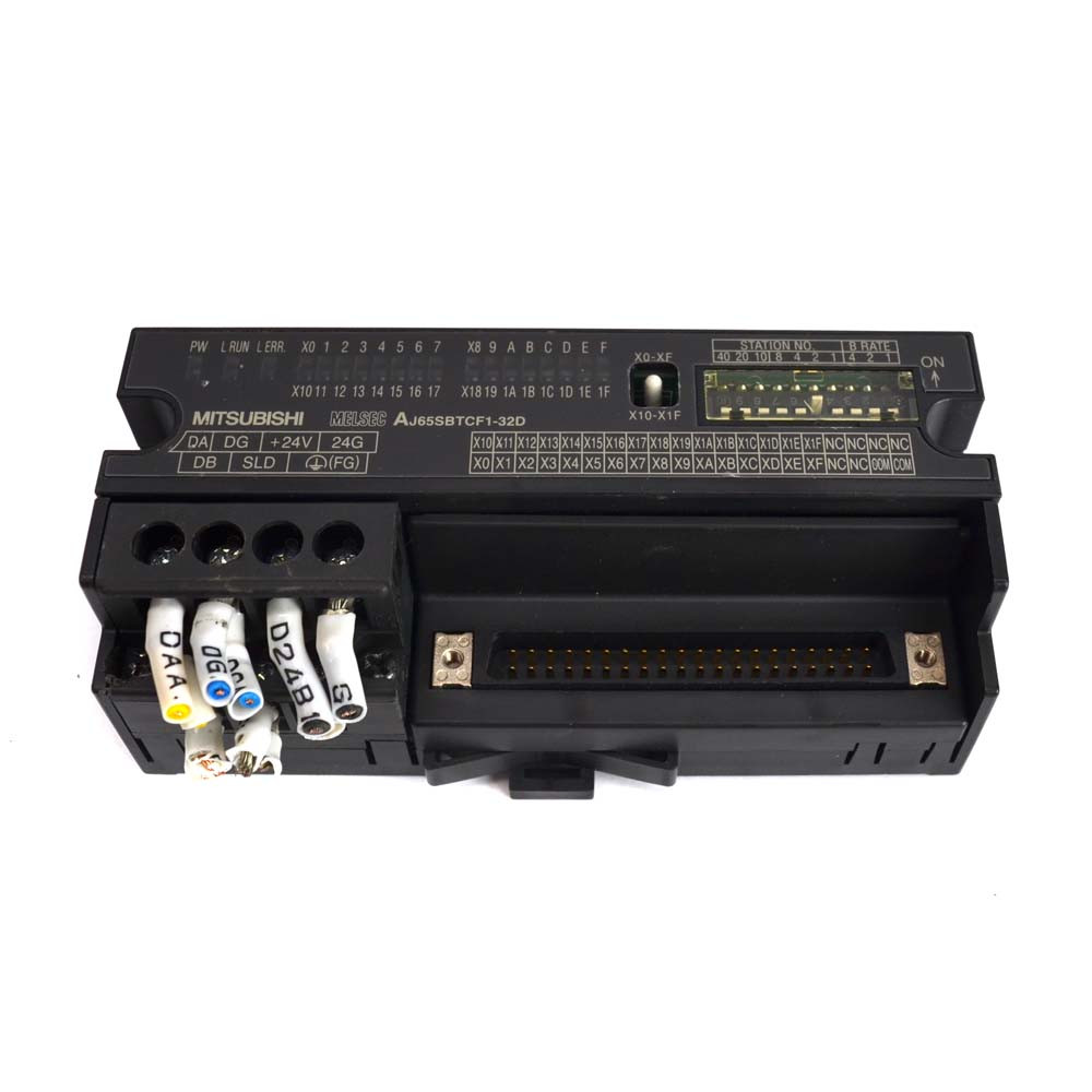 Mitsubishi AJ65SBTCF1-32D 24VDC 5mA 1.1W PCL I/O CC-Link Mitsubishi AJ65SBTCF1-32D 24VDC 5mA 1.1W PCL I/O CC-Link