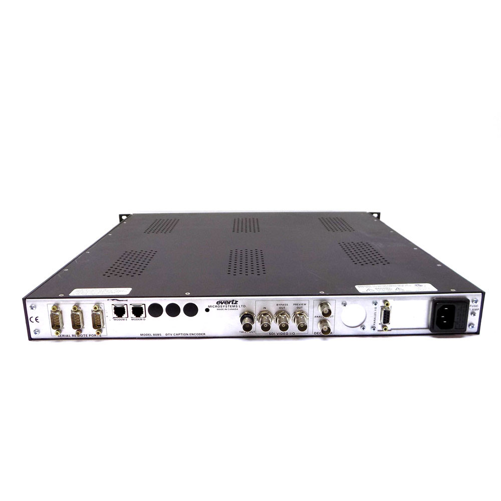 Evertz Microsystems 8085 DTV Closed Caption Encoder 1U Rackmount