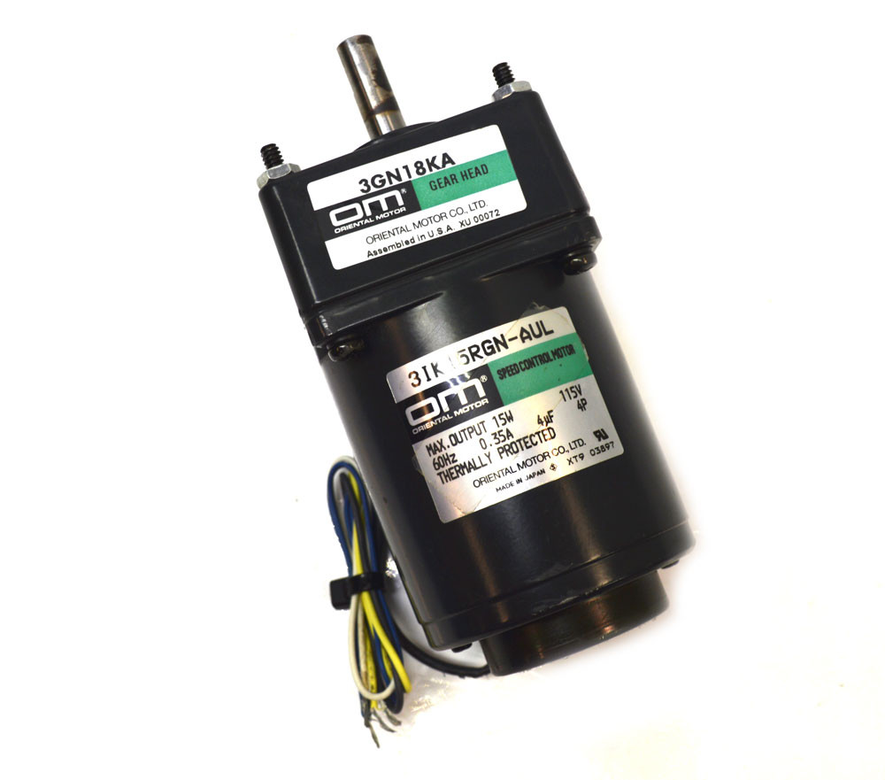 Oriental Motor OM Gearhead & Speed Control Motor 3IK15RGN-AUL 3GN18KA