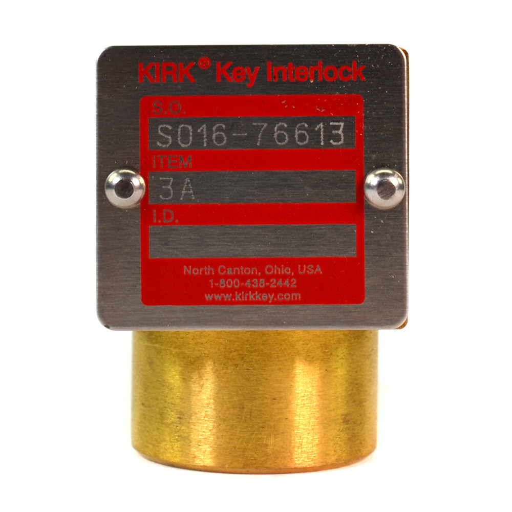 Kirk Interlock SO16-76613 3C Brass Key Interlock