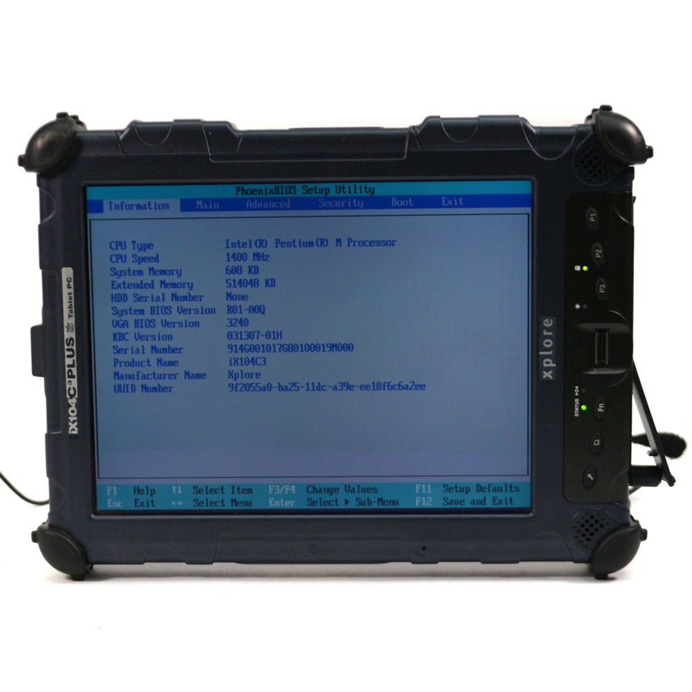 Xplore iX104C3 Rugged Tablet PC Intel Pentium Processor