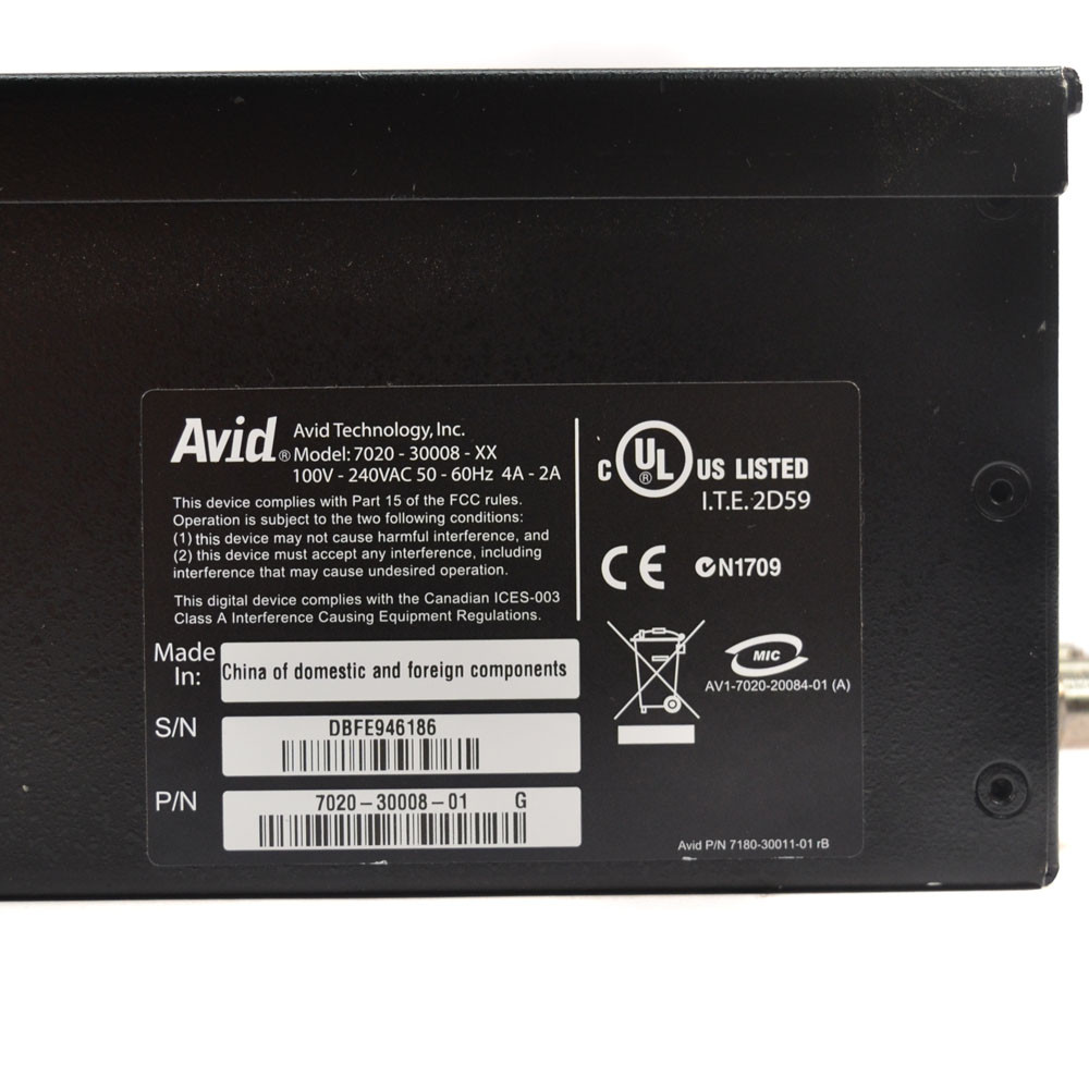 Avid 7020-30008 Nitris DNxHD Hardware Accelerator