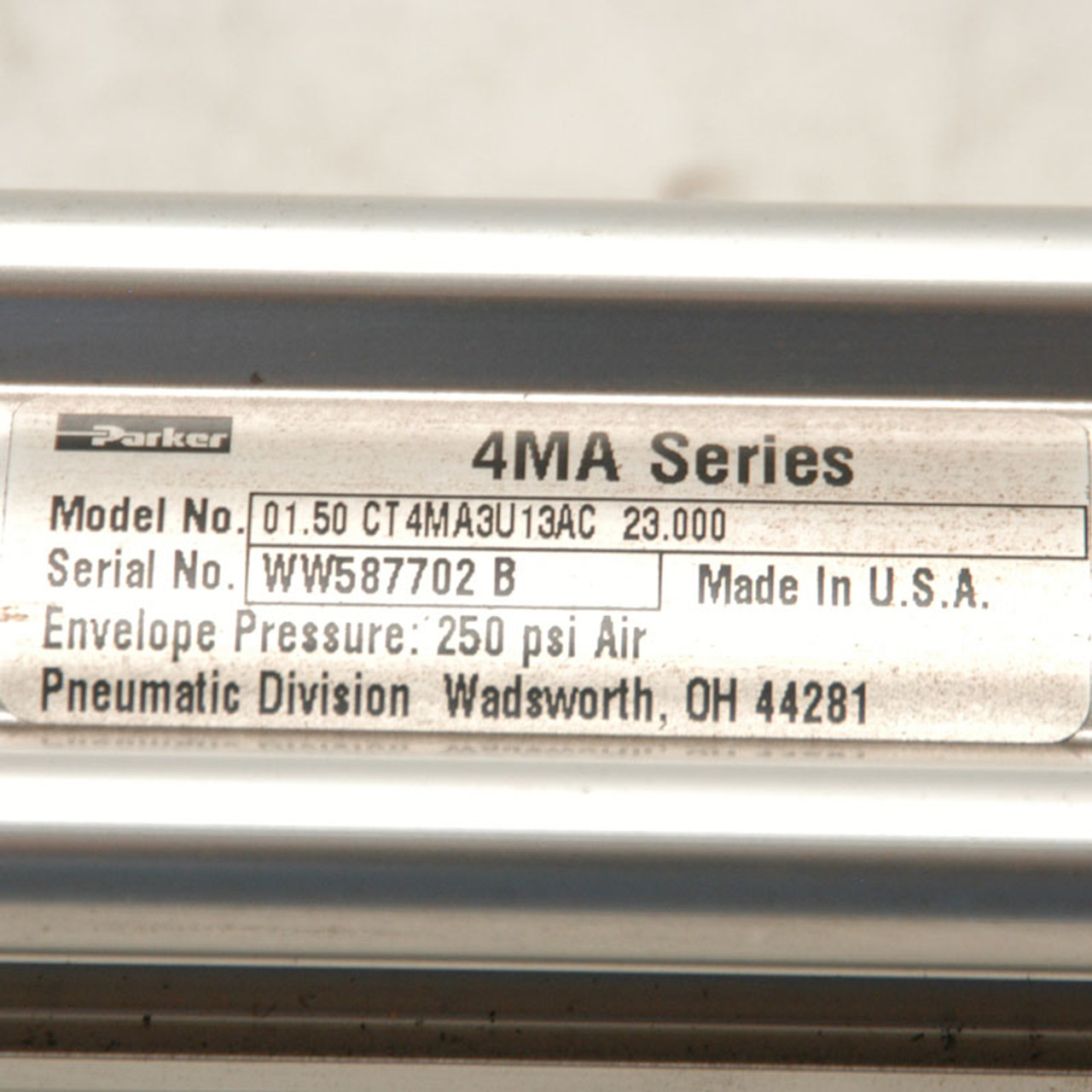 Parker CT4MA3U13AC Pneumatic Cylinder Series 4MA 1.50" Bore 23" Stroke