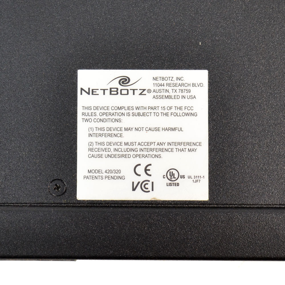 Netbotz Rack Mount NetBotz 420E Rack Mount Performance Appliance Monitoring - Parts