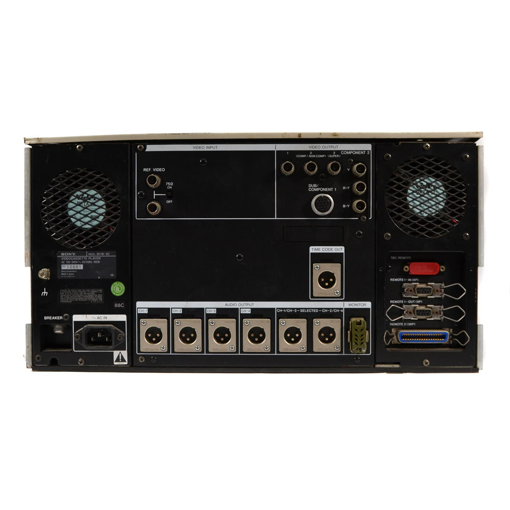 Sony BVW-60 Betacam Player SP Videocassette Player Rack Mount Sony BVW-60 Betacam Player SP Videocassette Player Rack Mount