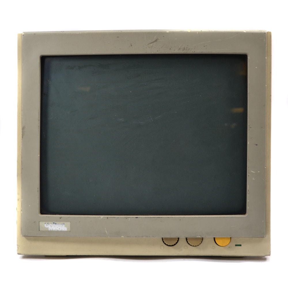 Vintage 1990 Mitsuba 710A Monochrome Monitor No Display - Parts